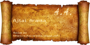 Ajtai Aranka névjegykártya